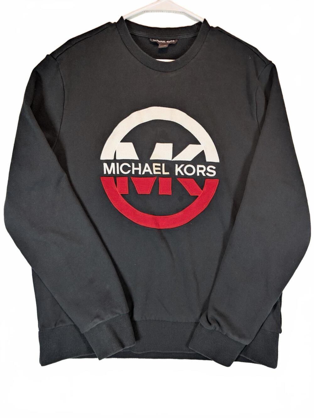 Michael Kors Logo Crewneck Sweatshirt Embroidered Pullover Mens XL